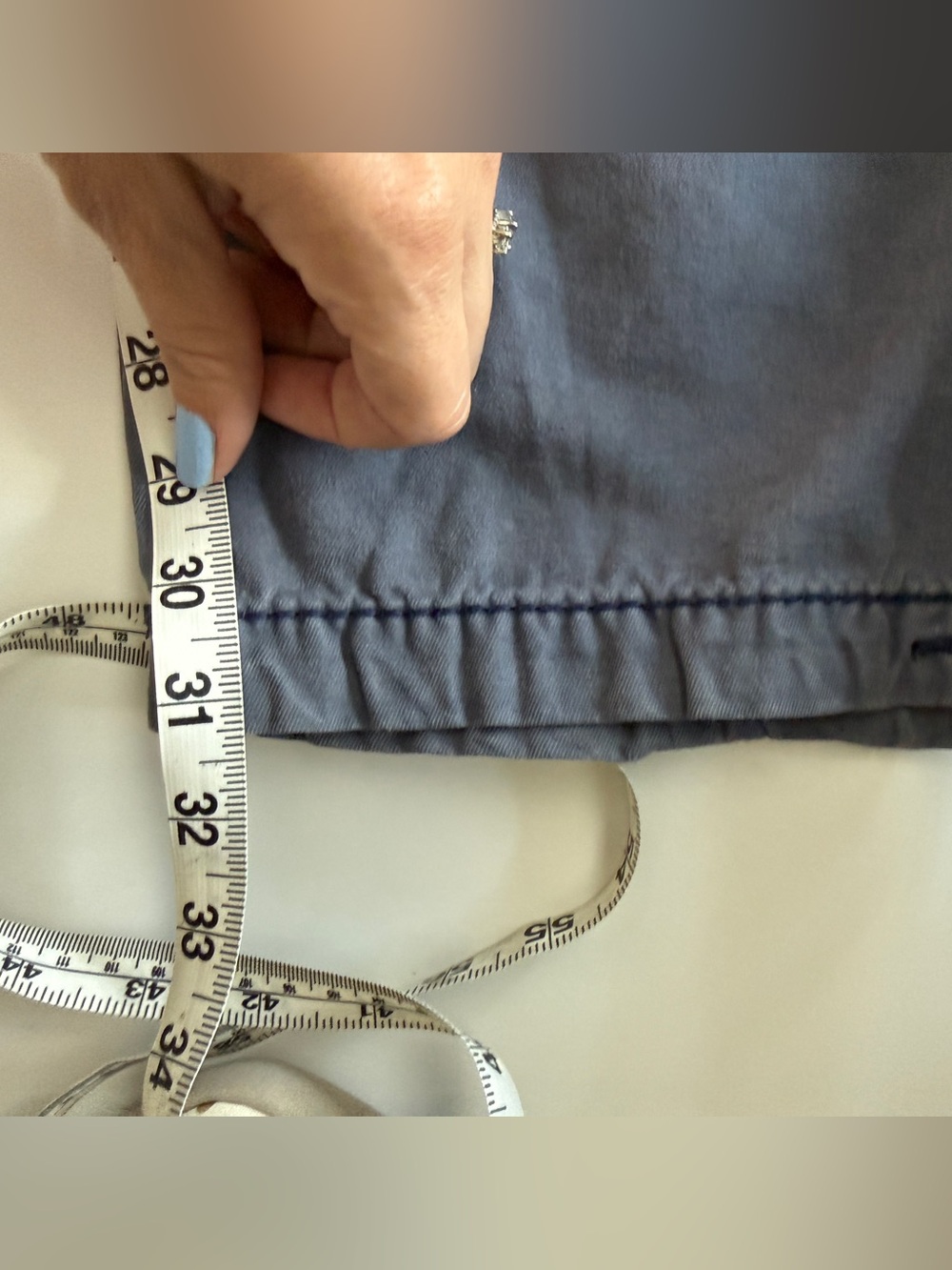 True Religion Y2K Vintage Men's Cargo Pants Slate Blue Flap Pocket 34 Wide Leg - Picture 13 of 14